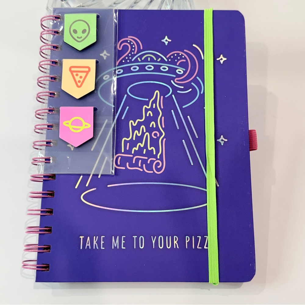 Purple UFO Kids Notebook with Fun Tabs